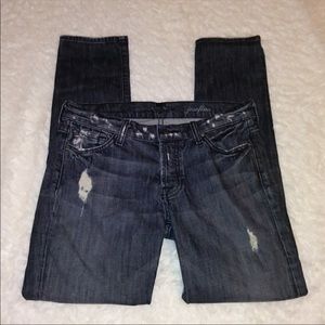 7 for all Mankind Josefina Distressed Dark Jeans